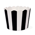 Paper Eskimo Black & White Stripes Baking Cup
