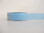Ribbon Grosgrain Stitched Blue 25mm