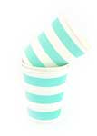 Sambellina Blue & White Candy Stripe Paper Cups