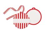 Gift Tags Paper Eskimo Candy Cane Red 12 pack