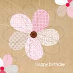Birthday Card Just Smitten Paper Flowers