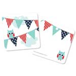 Gift Tags Poppiseed Designs Owl Bunting 12 pack