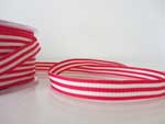 Ribbon Grosgrain Candy Red 10mm