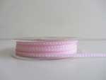 Ribbon Pink Stitched grosgrain ribbon 3mm
