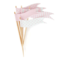 Paper Eskimo Marshmellow Pink Flags