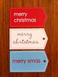 Christmas gift tag set
