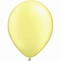 Party Balloons Pearl Lemon Chiffon