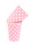 Sambellina Pink Polkadot Paper Cups