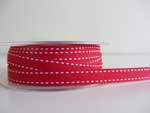 Ribbon Stitched Grosgrain Ribbon Red 10mm