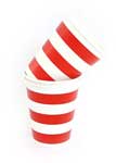 Sambellina Red & White Candy Stripe Paper Cups