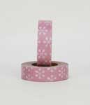 Washi Tape Snowflake Pink