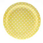 Sambellina Yellow Polkadot Plates