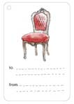 Gift Tag An April Idea Baroque Chair