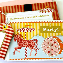 Party Invitations KatyJane Designs Magical Carousel